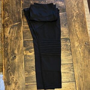 Zyia Moto Black Leggings